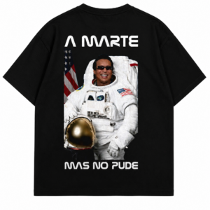 Camiseta Diomedes Díaz Oversize Negra Espacial