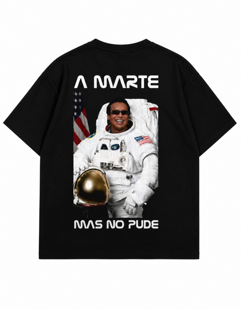 Camiseta Diomedes Díaz Oversize Negra Espacial