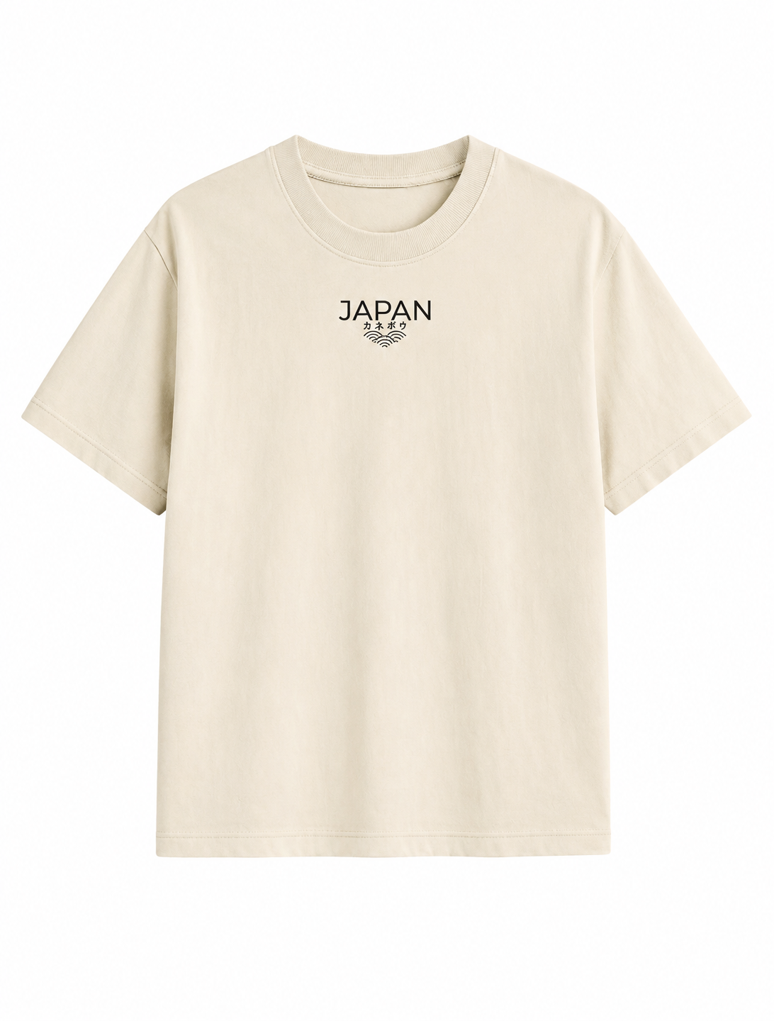 Camiseta Oversize Beige Japón Dragón - Image 2