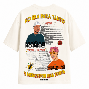 Camiseta Oversize Doble Porción “De Por Vida”