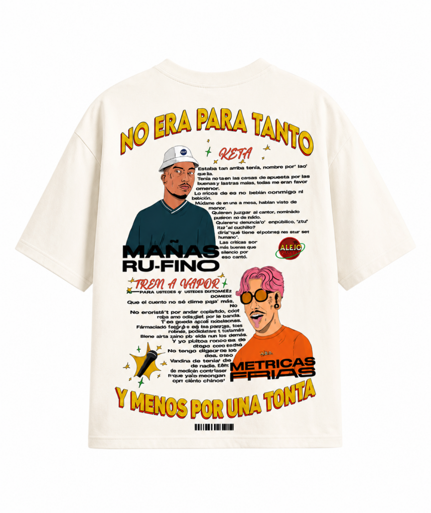 Camiseta Oversize Doble Porción “De Por Vida”