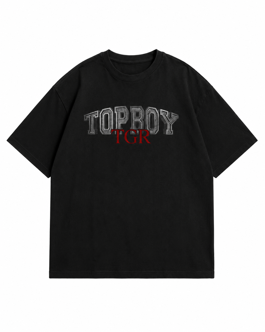 Camiseta Oversize TopBoy TGR Negra - Image 2