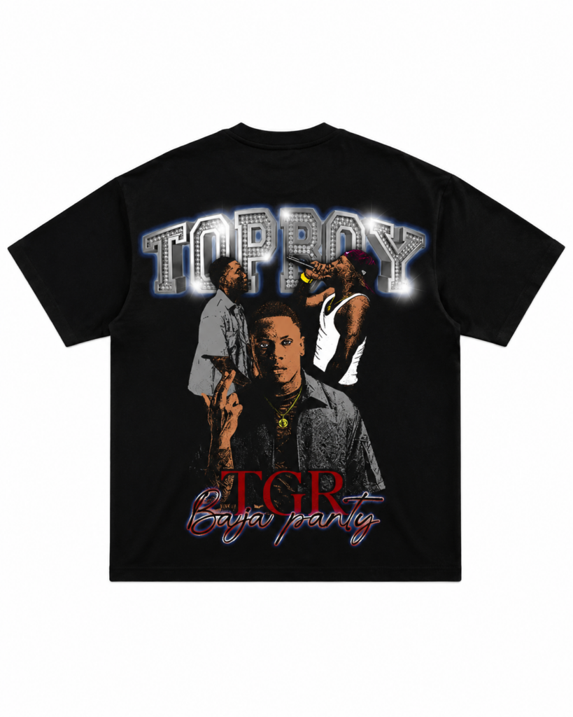 Camiseta Oversize TopBoy TGR Negra